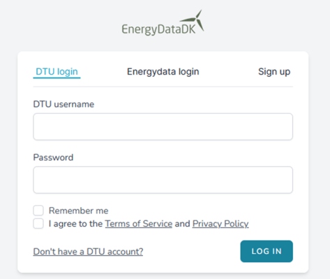 Figure 1 Sign up and log in