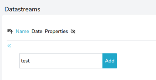 Figure 20 Adding a new data stream