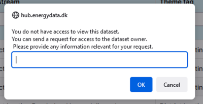 Figure 9 - Request form a data access