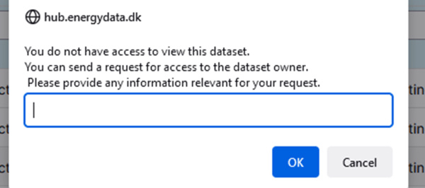 Figure 9 - Request form a data access